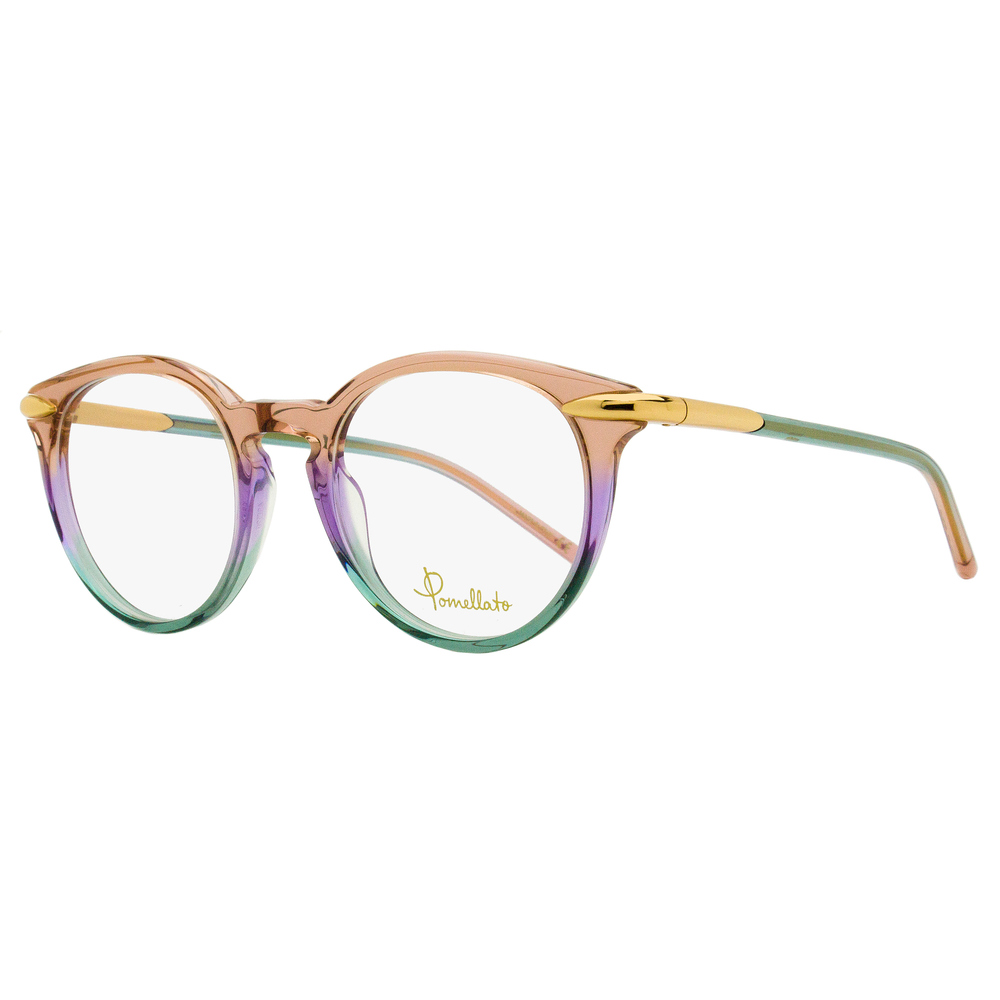 Pomellato Pantos Eyeglasses PM0038O 003 Pink/Violet/Aqua 48mm